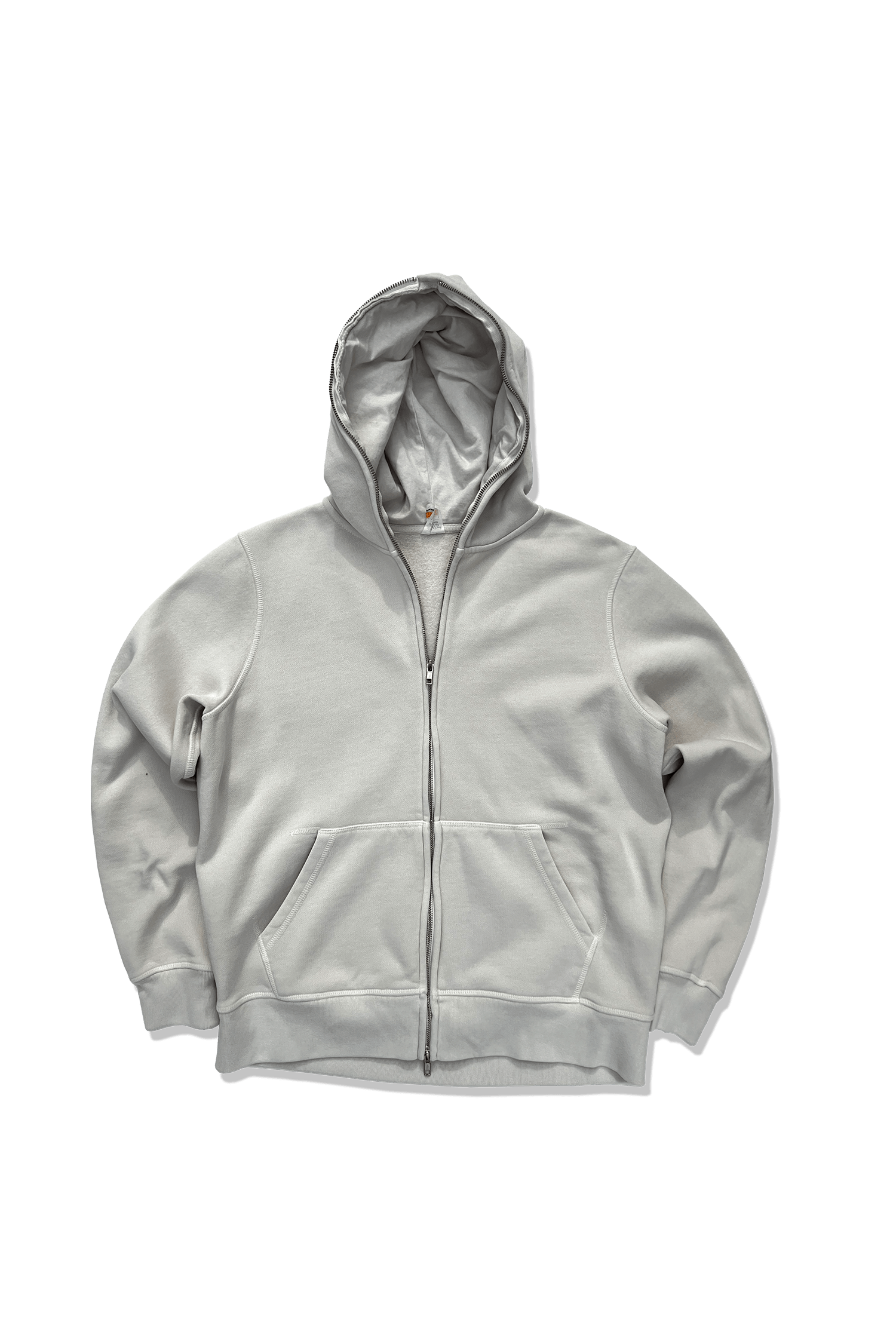 Made Blanks Full Zip Body Bag Hoodie Heather Grey / S