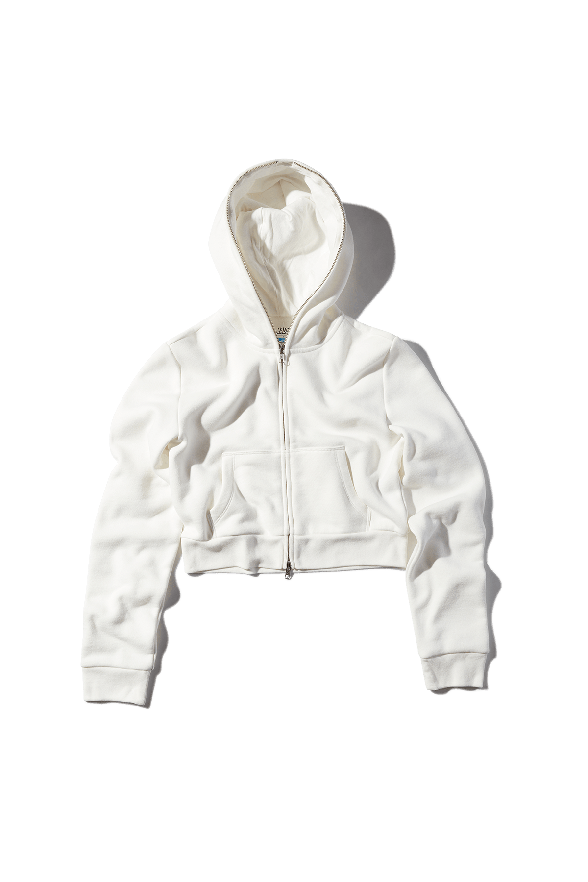 Ready to Dye Cropped Full Zip Body Bag Hoodie MADE