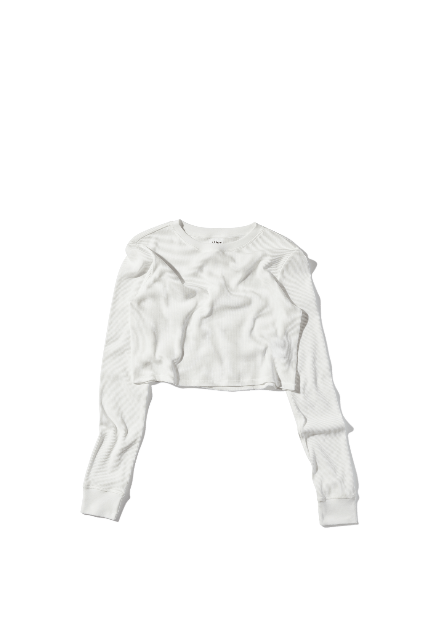 Ready to Dye Cropped Thermal Longsleeve Tee