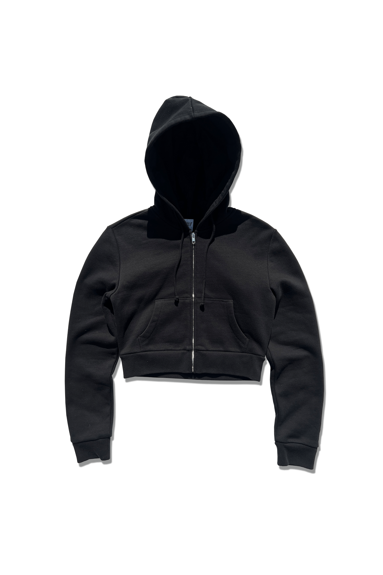 Cropped Zip Up Drawstring Hoodie – MADE