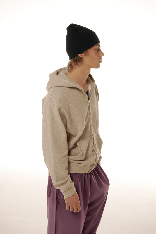 Exclusive Cross Country Zip Hoodie - Vintage Oatmeal