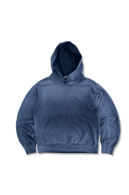 Exclusive Recess Terry Hoodie - Vintage Distressed Navy Charcoal