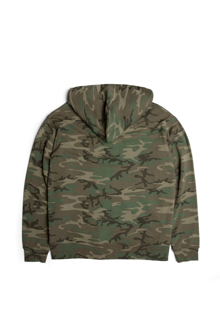 Cross Country Zip Hoodie - Woodland Camo