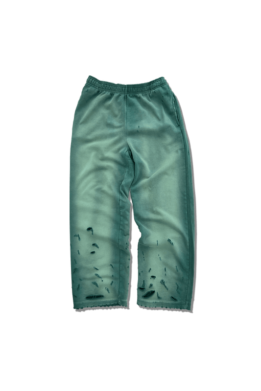 Exclusive Recess Terry Sweatpants - Distressed Vintage Green