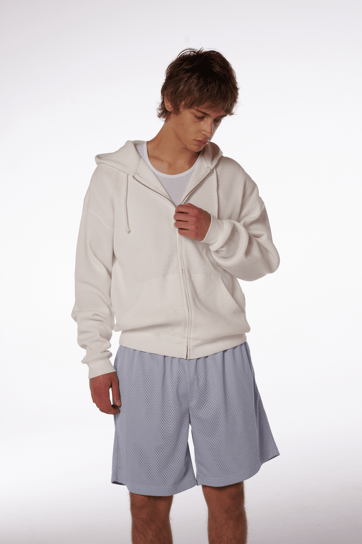 Ready To Dye Snow Day Thermal Zip Hoodie
