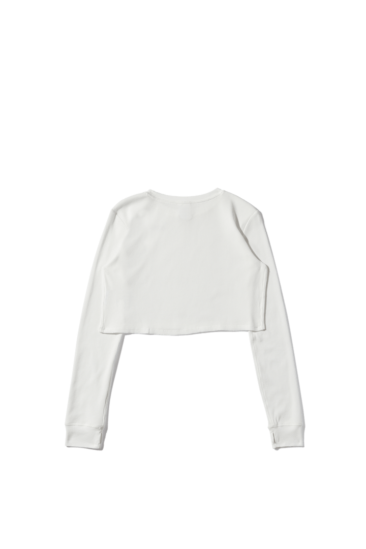 Cropped Thermal Longsleeve Tee