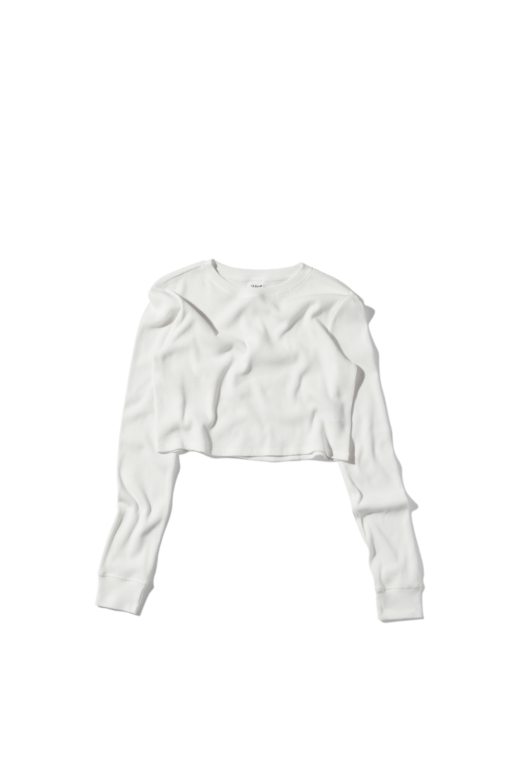 Cropped Thermal Longsleeve Tee