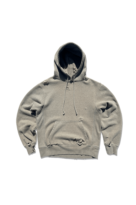 Exclusive Varsity Hoodie - Vintage Distressed Heather Grey