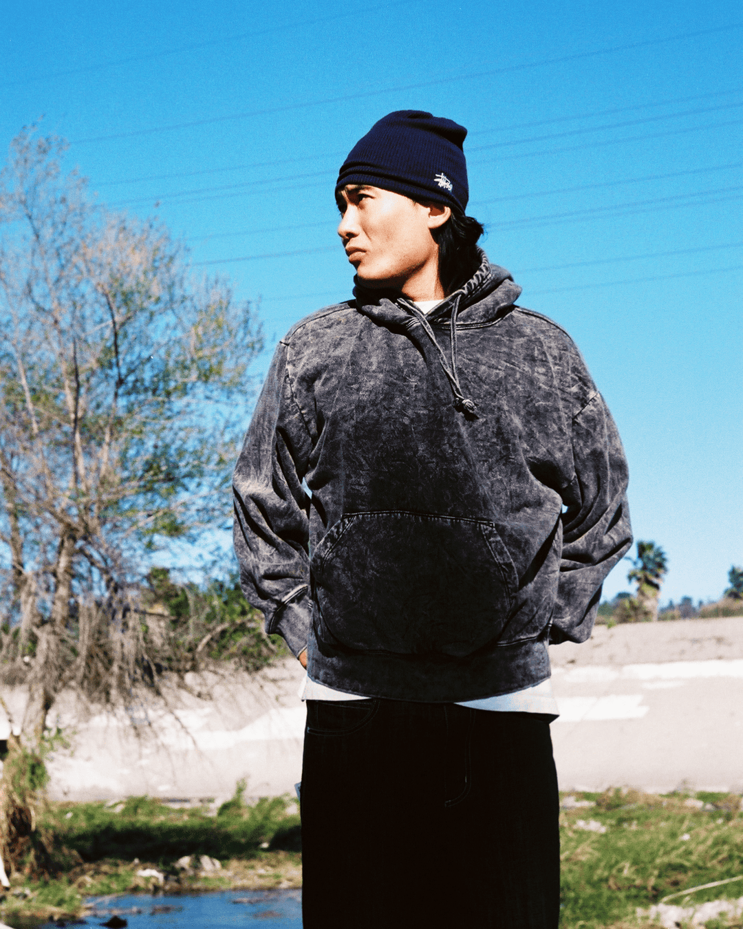 Acid Wash Park Hoodie