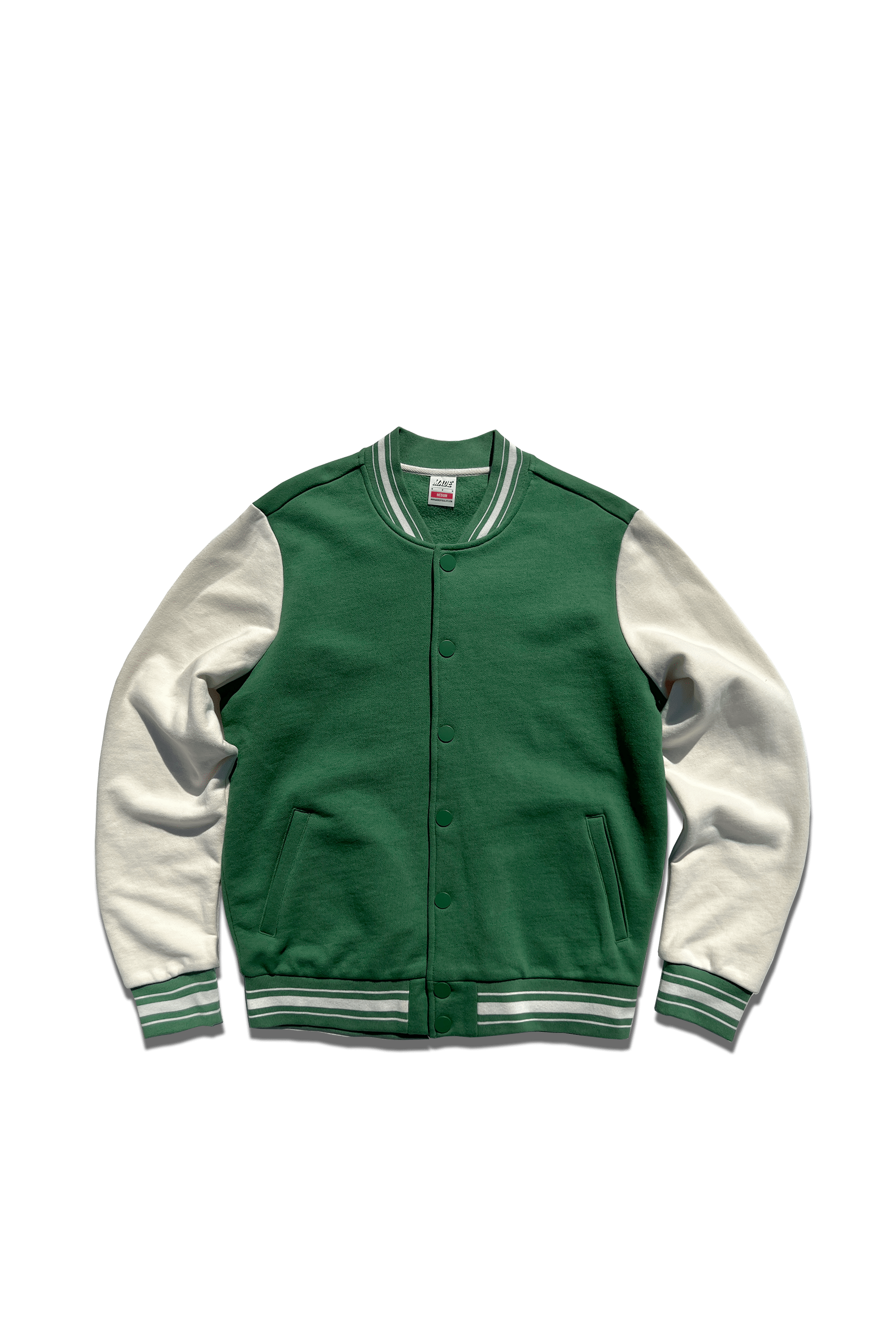 Letterman jacket green and 2025 gold