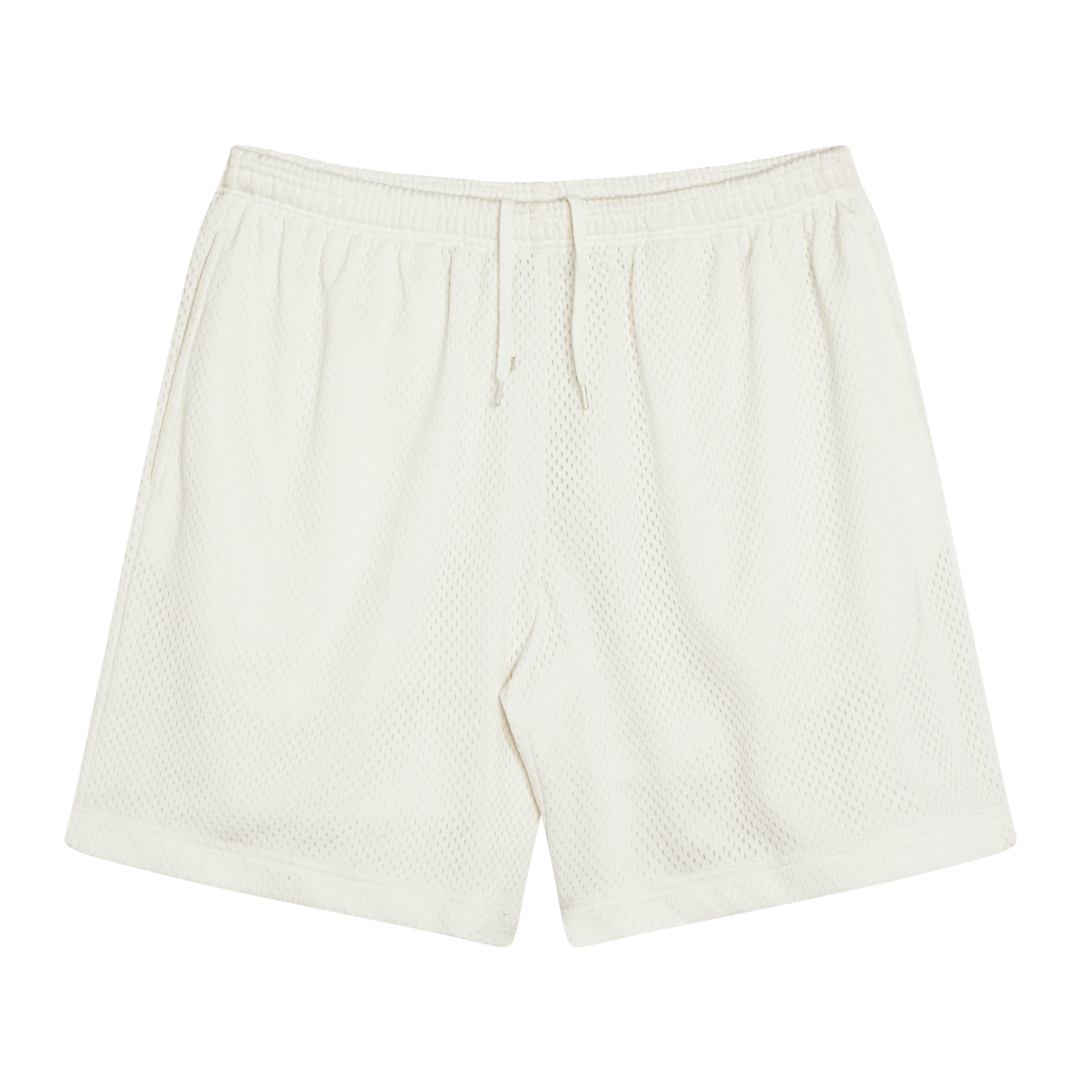 White hot sale mesh shorts